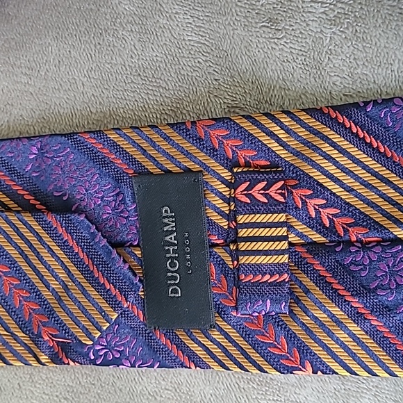 Duchamp men's silk tie - Picture 3 of 4